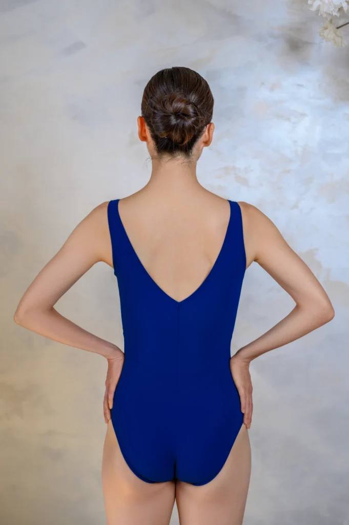 ArtCasse Premium Quality Ballet Leotards - La Première Coupe - Indigo Blue - Back
